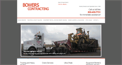 Desktop Screenshot of bowerscontracting.net