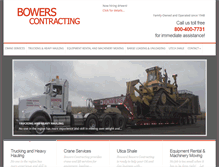 Tablet Screenshot of bowerscontracting.net